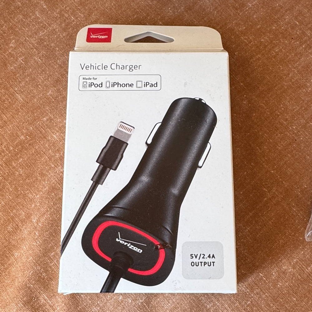 Verizon Black Car Charger for iPhone